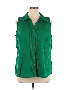 St. John's Bay Sleeveless Button-Down Shirt (view 1)