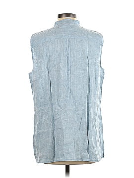 Lands' End Sleeveless Button-Down Shirt (view 2)