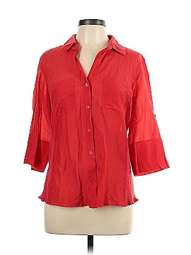 Ann Taylor Factory 3/4 Sleeve Button-Down Shirt (view 1)