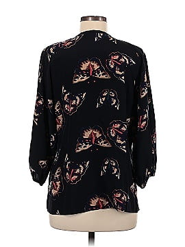 Tucker 3/4 Sleeve Silk Top (view 2)