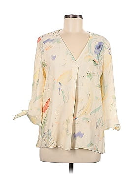 Lafayette 148 New York 3/4 Sleeve Silk Top (view 1)