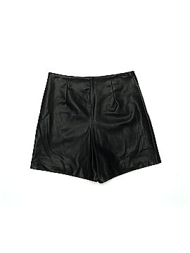 Zara Faux Leather Shorts (view 2)