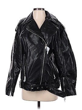 Zara Faux Leather Jacket (view 1)