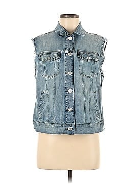 LOGO by Lori Goldstein Denim Vest (view 1)