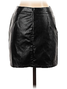 Shein Faux Leather Skirt (view 2)
