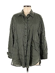 Zara 3/4 Sleeve Button Down Shirt