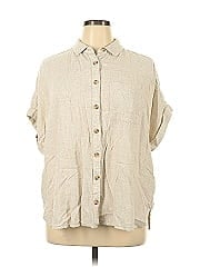 Soft Surroundings Short Sleeve Button Down Shirt