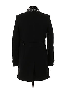 Burberry Brit Wool Coat With Studded Leather Collar (view 2)