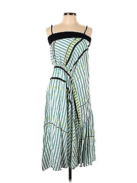 Cedric Charlier Stripe Ruched Dress (view 1)