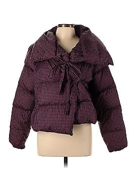 Bacon Violet Houndstooth Puffa Jacket (view 1)