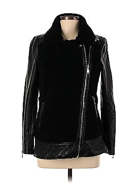 Slate & Willow Faux Shearling Collared Leather Jacket (view 1)