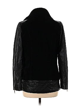 Slate & Willow Faux Shearling Collared Leather Jacket (view 2)