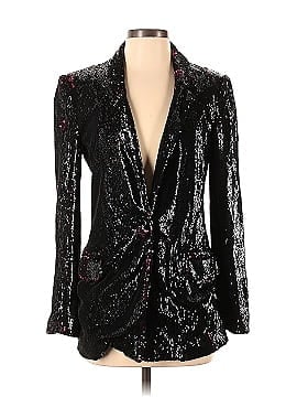 Badgley Mischka Plum Sequin Blazer (view 1)