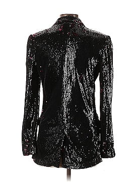 Badgley Mischka Plum Sequin Blazer (view 2)