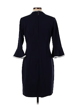 Alexia Admor Navy Tipped Mock Neck Dress (view 2)