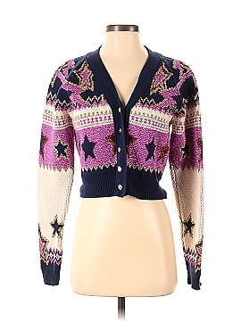 Paco Rabanne Printed Puff Sleeve Cardigan (view 1)