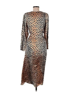 Rebecca Taylor Long Sleeve Leopard Tie Dress (view 2)