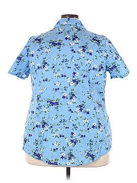 Woman Within Short Sleeve Button-Down Shirt (view 2)