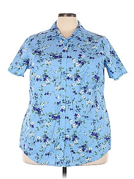 Woman Within Short Sleeve Button-Down Shirt (view 1)