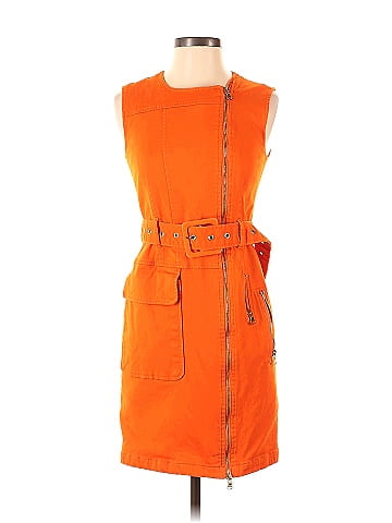 Orange utility dress hotsell