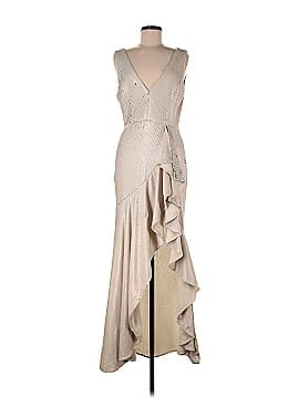 Badgley Mischka Ruffled Sequin Gown (view 1)