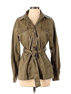 Love, Whit by Whitney Port Olive Faux Leather Jacket (view 1)