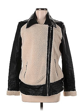 Slate & Willow Faux Sherpa Aviator Jacket (view 1)