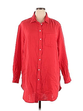 Gap 3/4 Sleeve Button-Down Shirt (view 1)