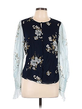 Joie Long Sleeve Silk Top (view 1)