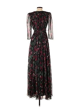 Badgley Mischka Pleated Floral Gown (view 2)