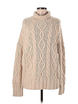 Vanessa Bruno Sahel Cable Knit Turtleneck Sweater (view 1)