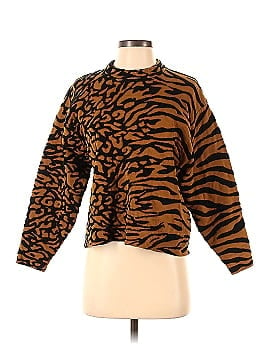 Proenza Schouler White Label Animal Print Cropped Pullover (view 1)