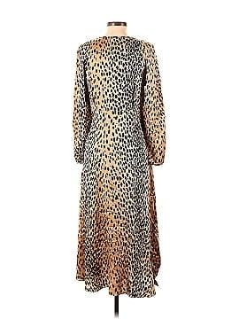 Rebecca Taylor Long Sleeve Leopard Tie Dress (view 2)