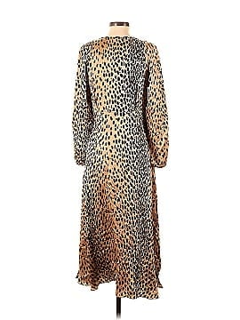 Rebecca Taylor Long Sleeve Leopard Tie Dress (view 2)