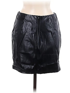 Shein Faux Leather Skirt (view 2)