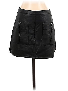 BCBGMAXAZRIA Faux Leather Skirt (view 1)