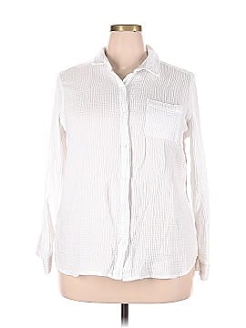 Anne Klein Long Sleeve Button-Down Shirt (view 1)