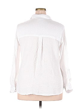 Anne Klein Long Sleeve Button-Down Shirt (view 2)