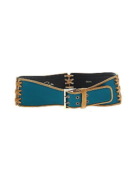 Oscar De La Renta Silk and Leather Belt (view 1)