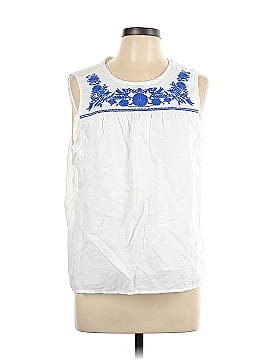 J.Crew Factory Store Sleeveless Button-Down Shirt (view 2)