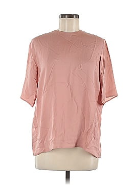 Mansur Gavriel Short Sleeve Silk Top (view 1)