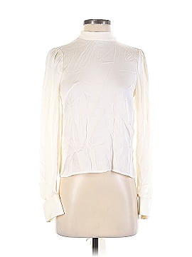 Milly Long Sleeve Silk Top (view 1)