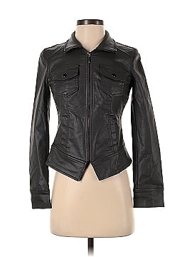 White House Black Market Faux Leather Jacket (view 1)