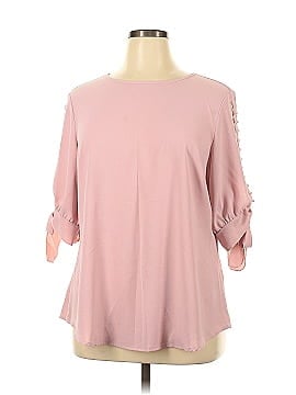 Shein Curve 3/4 Sleeve Blouse (view 1)
