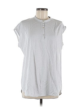 Eileen Fisher Short Sleeve Henley (view 1)