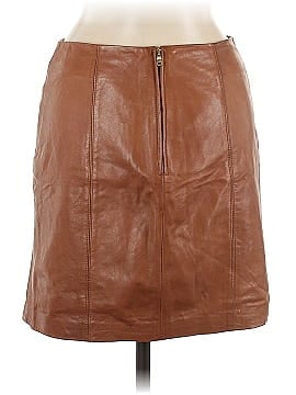 Ann Taylor Faux Leather Skirt (view 2)