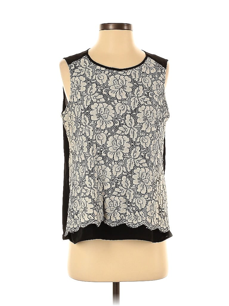 Pre-owned Calvin Klein Sleeveless Blouse In Black
