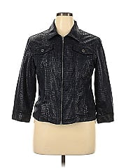 Ruby Rd. Faux Leather Jacket