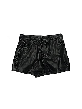 Zara Faux Leather Shorts (view 1)