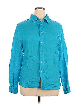 Pur Lino Long Sleeve Button-Down Shirt (view 1)